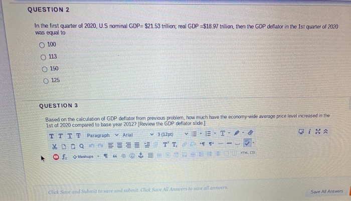 solved 1 2 question 1 the u s nominal gdp as of the 1st q chegg com nominal gdp