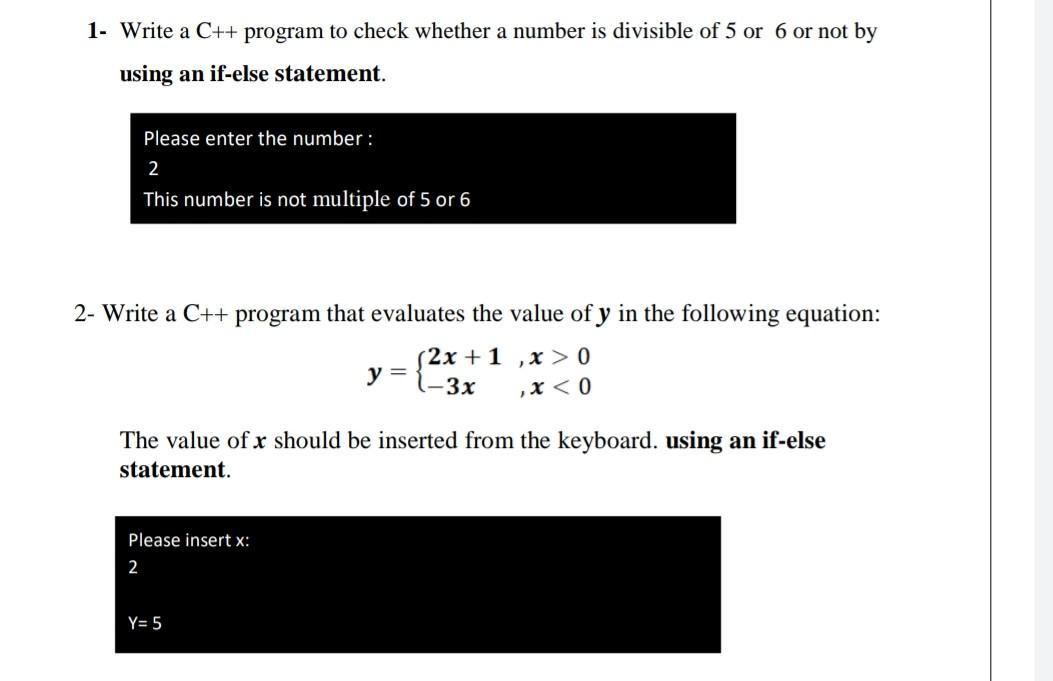 Solved a 1. Write a C++ program to check whether a number is | Chegg.com