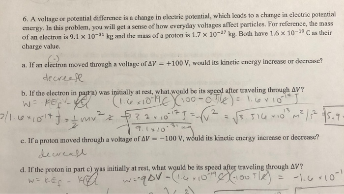 proton voltage difference