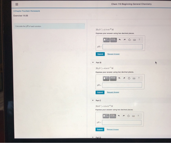 Solved Chem 110 Beginning General Chemistry | Chegg.com