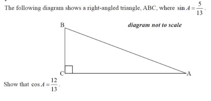 Solved 5 The following diagram shows a right-angled | Chegg.com