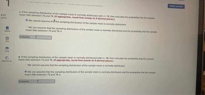 Solved 1 Chcemy Exercise 7-7 Algo 33 A random sample is | Chegg.com