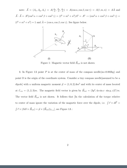 Solved Note A 1 A A A A Cosa Cos 3 08 9 Chegg Com