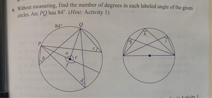 Solved 6. Without measuring, find asuring, find the number | Chegg.com