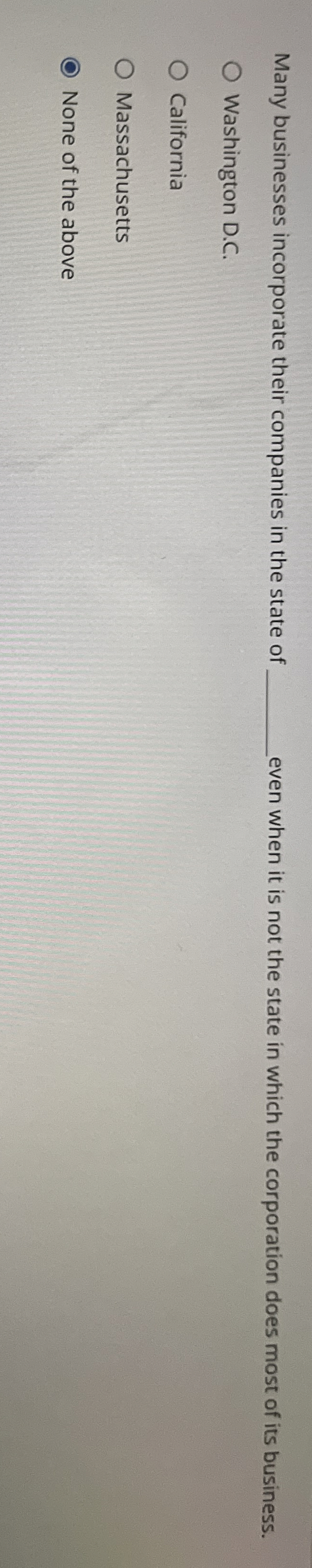 Solved Many businesses incorporate their companies in the