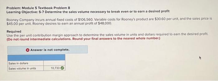 Solved Problem: Module 5 Textbook Problem 8 Learning | Chegg.com