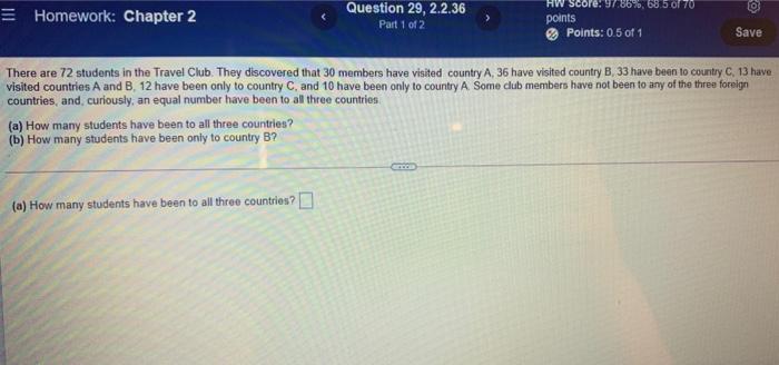 Solved Homework: Chapter 2 Question 29, 2.2.36 Part 1 Of 2 | Chegg.com