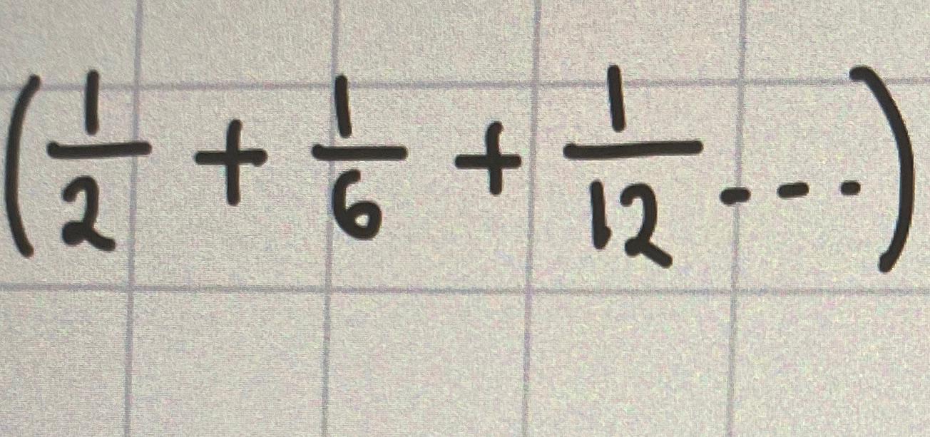 Solved (12+16+112...) ﻿what is the sum to infinity | Chegg.com