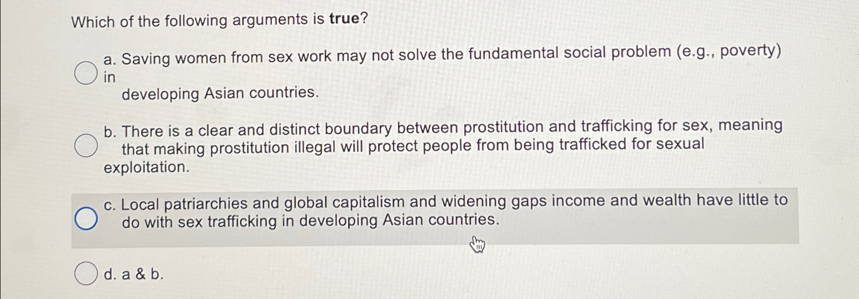 Solved Which of the following arguments is true?a. ﻿Saving | Chegg.com