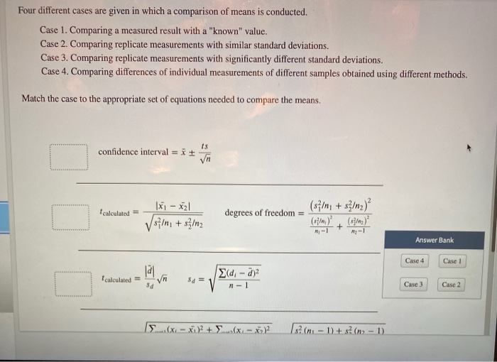 What Is A Comparison Of Means Test