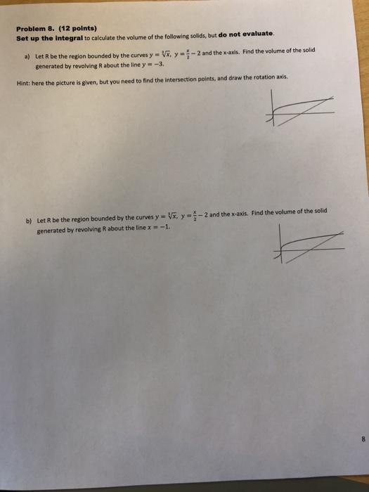 Solved Problem 1. (14 points) Evaluate the following | Chegg.com