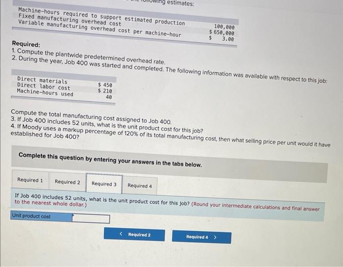 [Solved] Exercise 312 (Static) Computing Predetermined Ov