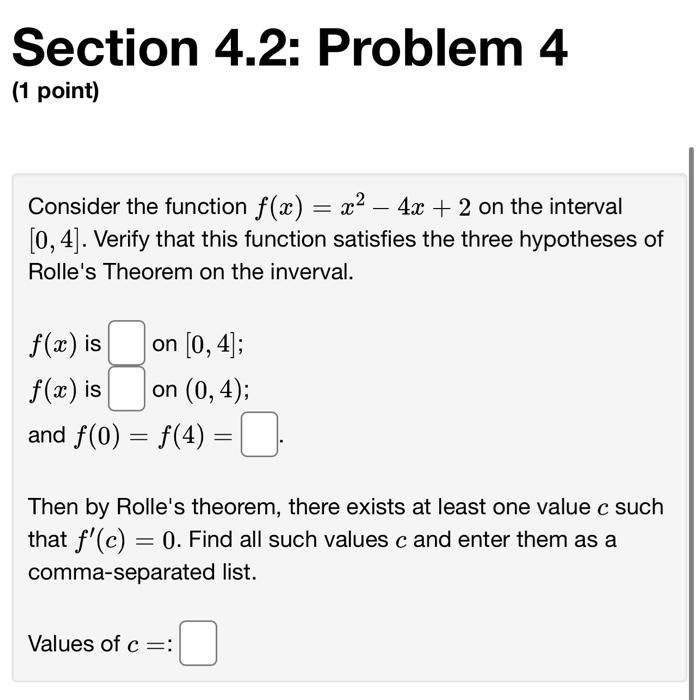 Solved Section 4.2: Problem 4 (1 point) = Consider the | Chegg.com