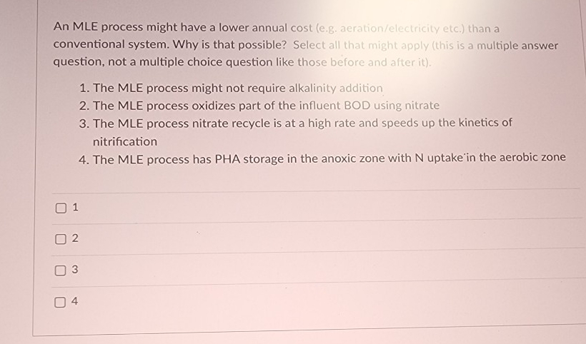 Solved An MLE process might have a lower annual cost (e.g. | Chegg.com