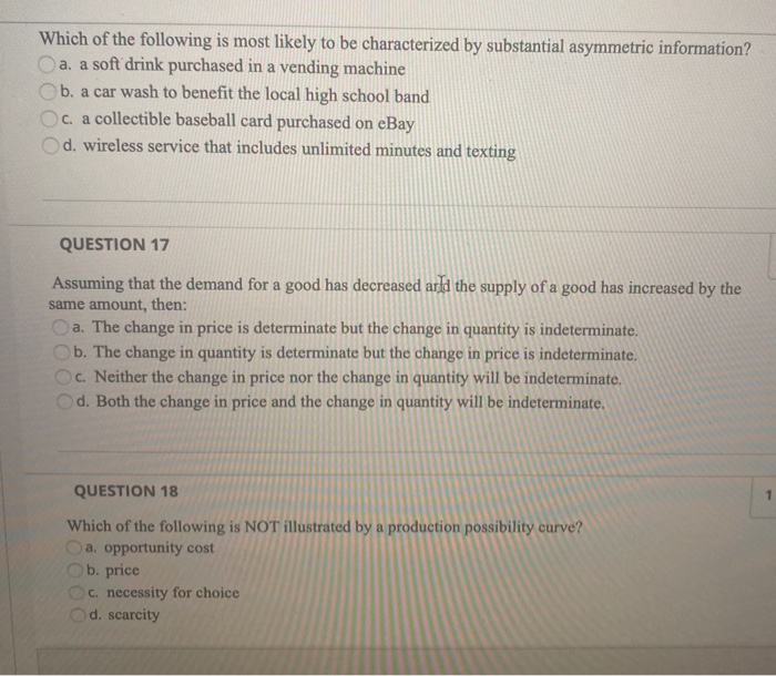 Solved 1 points Save Ans QUESTION 1 Economists assume that | Chegg.com