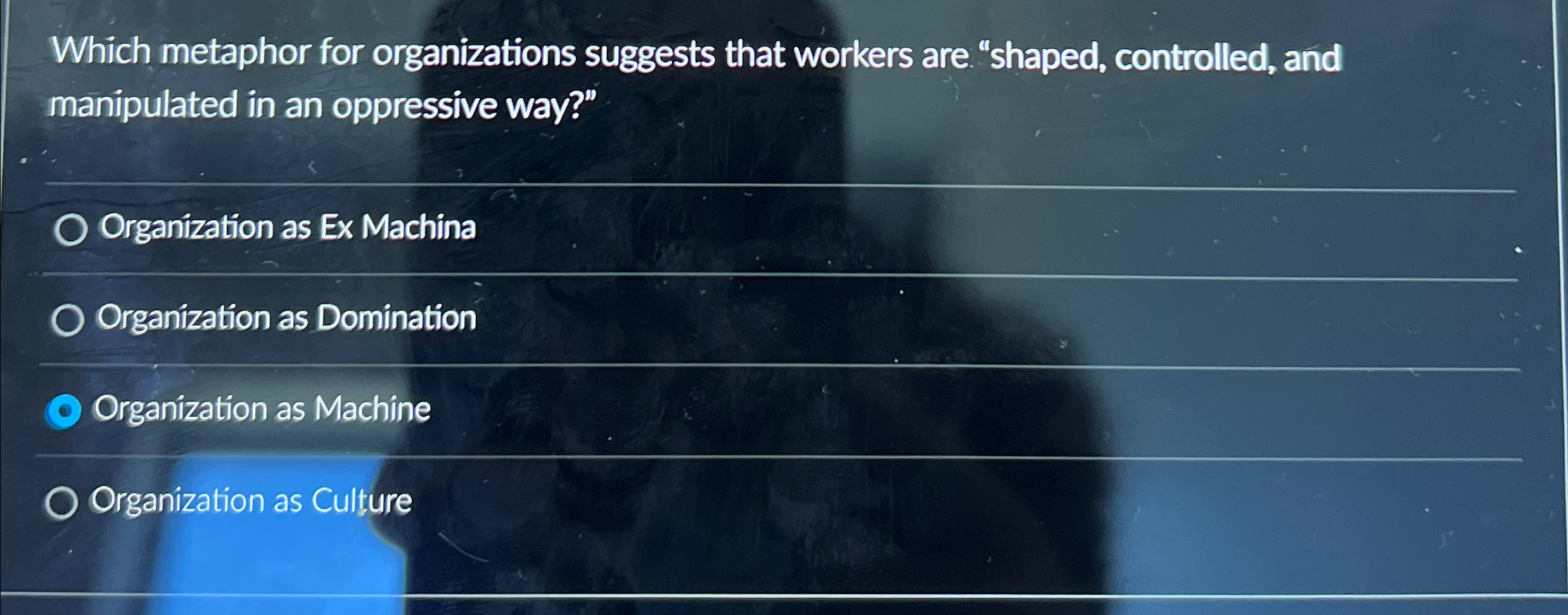 Solved Which metaphor for organizations suggests that | Chegg.com