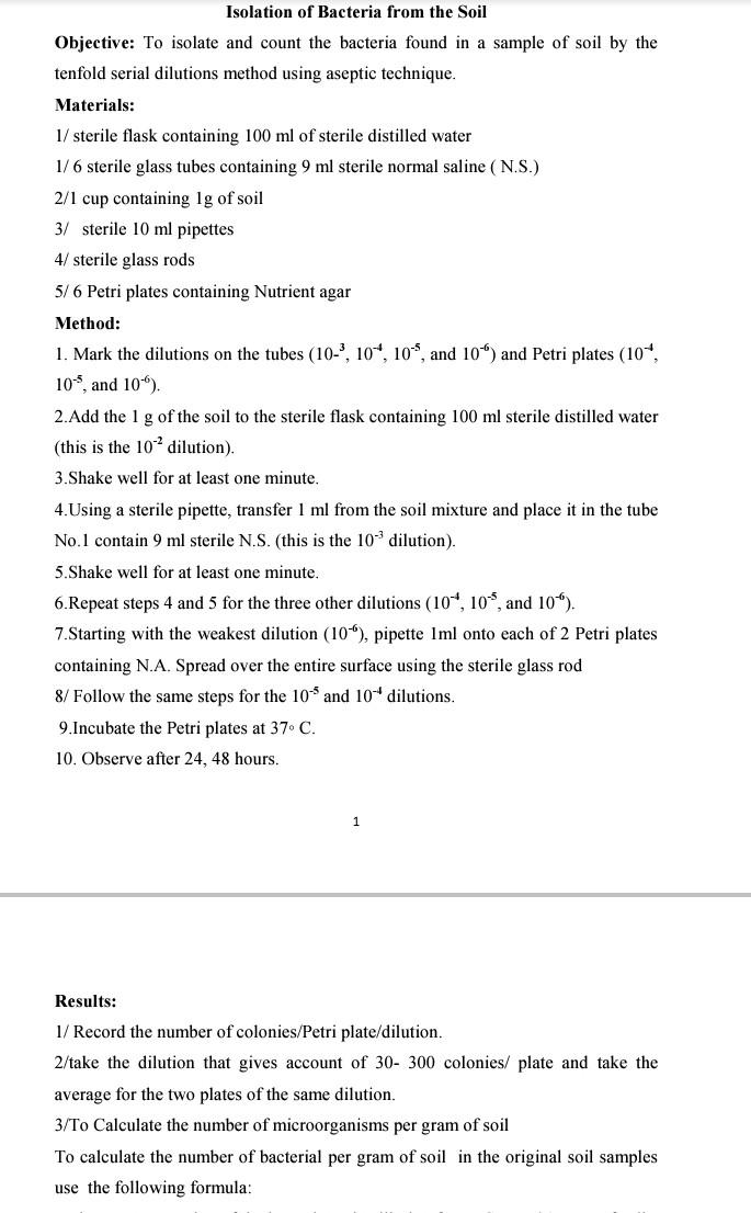 Solved Practical No. (3) 1 Isolation and Identification of | Chegg.com