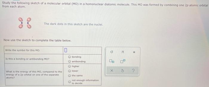 Solved Draw the molecular orbital (MO) electron diagram for | Chegg.com