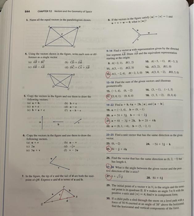 Solved 1. . Suppose You Start At The Origin, Move Along The | Chegg.com