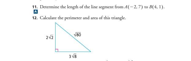 Solved 11. Determine the length of the line segment from | Chegg.com