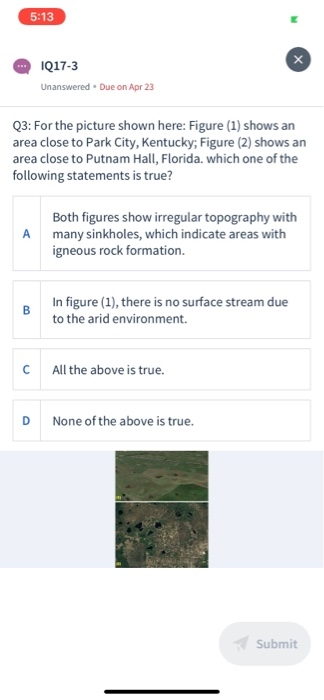 Solved 5 13 Iq17 3 Unanswered Due On Apr 23 Q3 For The