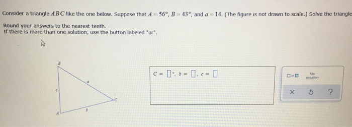 Solved Consider a triangle ABC like the one below. Suppose | Chegg.com