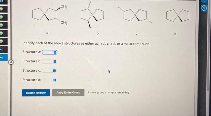 Solved Identify Each Of The Above Structures As Either | Chegg.com