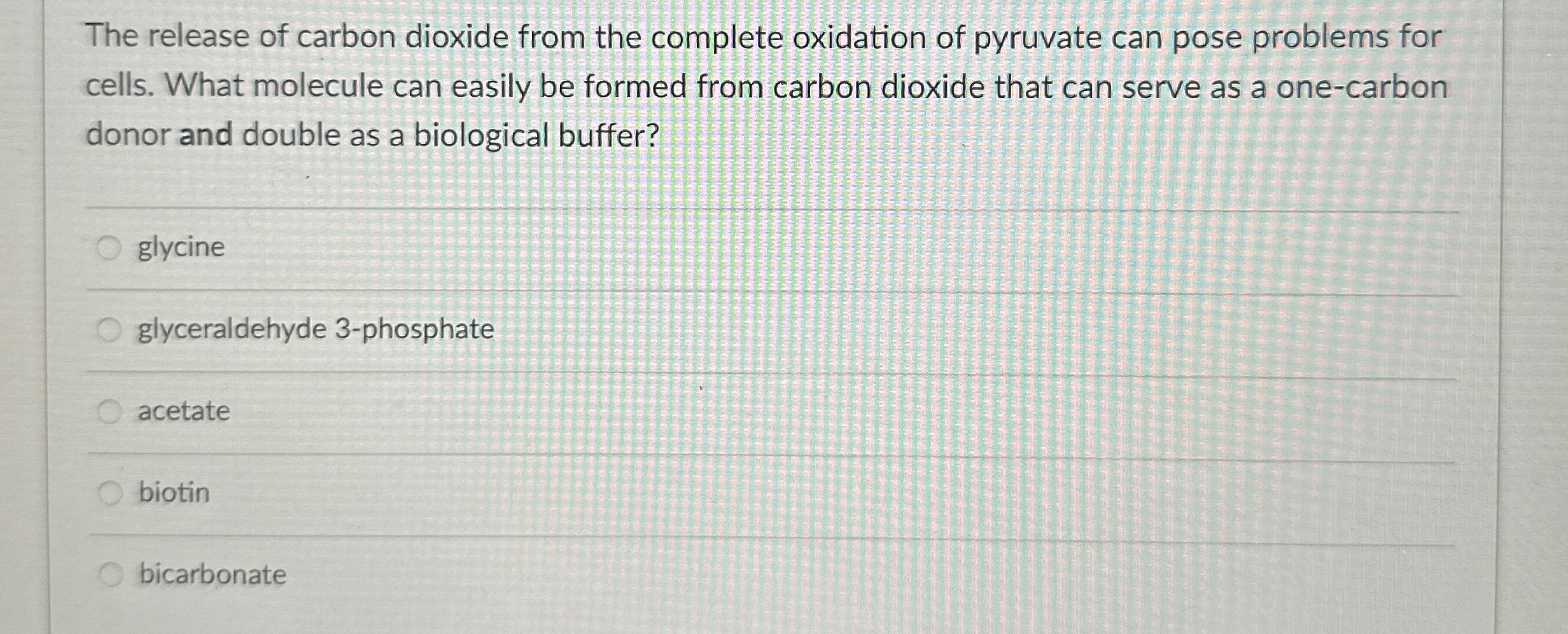 Solved The release of carbon dioxide from the complete | Chegg.com