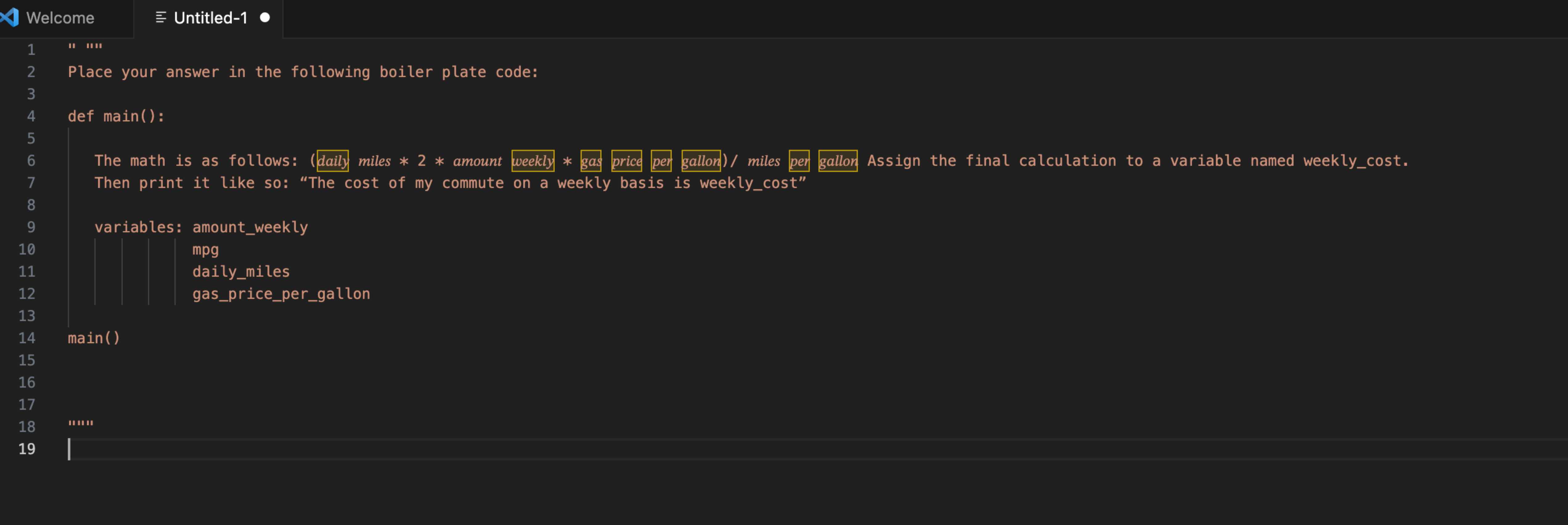 Solved Create a short program that calculates the cost of | Chegg.com