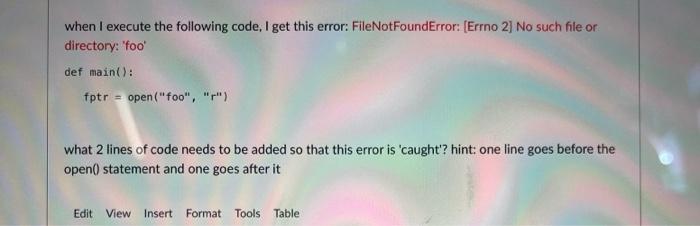 Solved when I execute the following code, I get this error: | Chegg.com