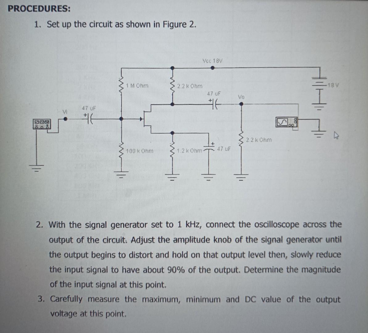 Experiment No. 2 JFET FREQUENCY RESPONSE OBJECTIVES