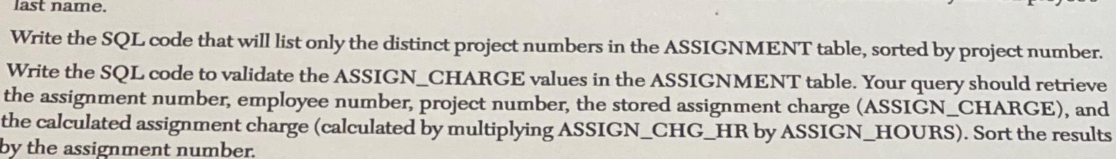 assignment and charge