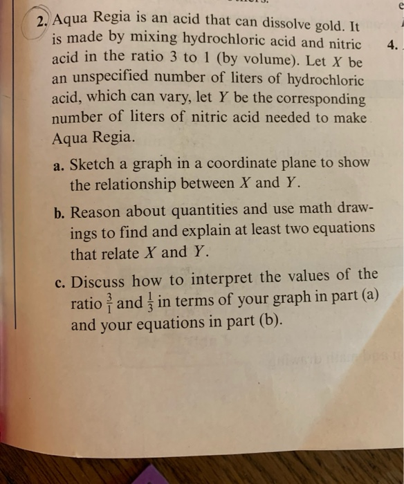 Solved DULU. 4. Aqua Regia is an acid that can dissolve | Chegg.com