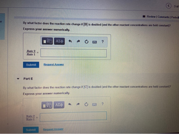 Solved A reaction in which A, B, and C react to form | Chegg.com