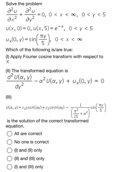 Solve the problem \[ \begin{array}{l} \frac{\partial^{2} u}{\partial x^{2}}+\frac{\partial^{2} u}{\partial y^{2}}=0,0<x<\inft