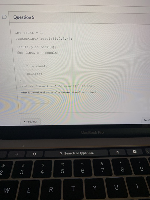 Solved Question 1 Which is the return type of this following | Chegg.com