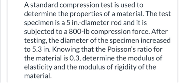 Solved A standard compression test is used to determine the | Chegg.com