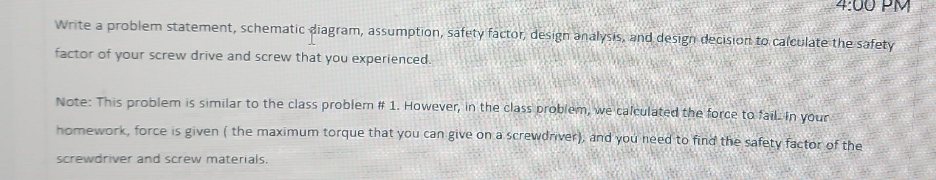 Solved Write a problem statement, schematic qiagram, | Chegg.com