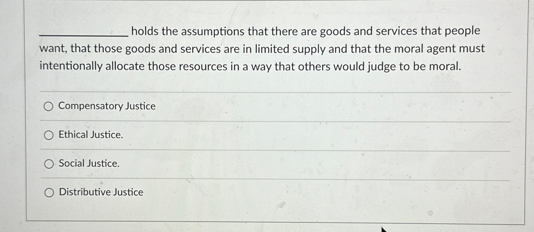 Solved holds the assumptions that there are goods and | Chegg.com