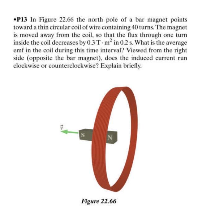 Solved Q7 A bar magnet is held vertically above a horizontal | Chegg.com