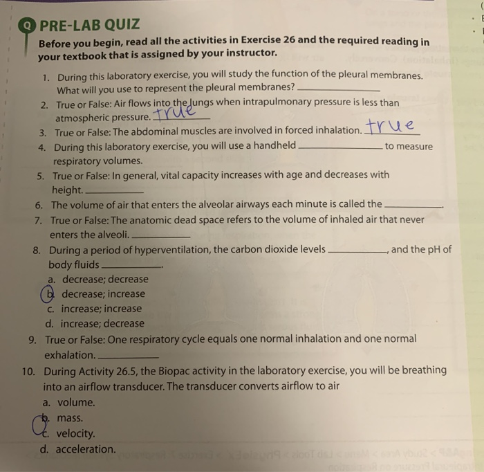 Solved PRE-LAB QUIZ Before You Begin, Read All The | Chegg.com