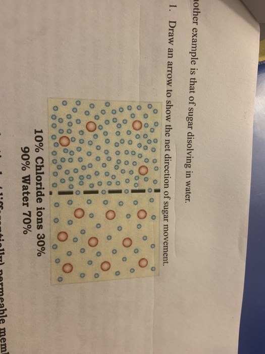 Solved mother example is that of sugar disolving in water. | Chegg.com