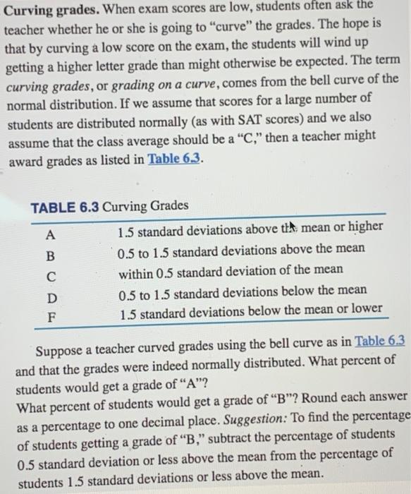 Solved Curving grades. When exam scores are low, students