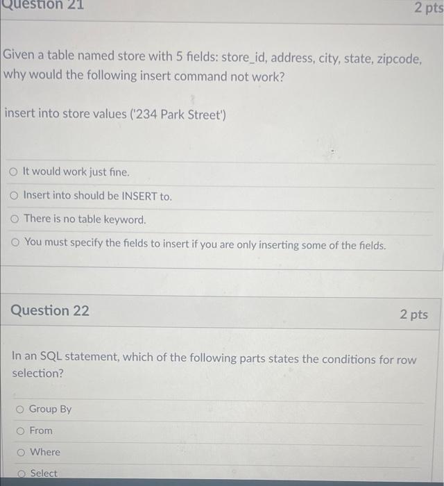 Solved Question 30 The following code is an example of a(n): | Chegg.com