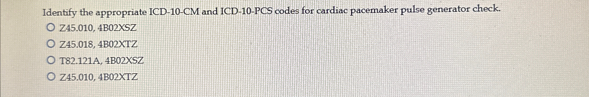 icd 10 codes cardiac pacemaker