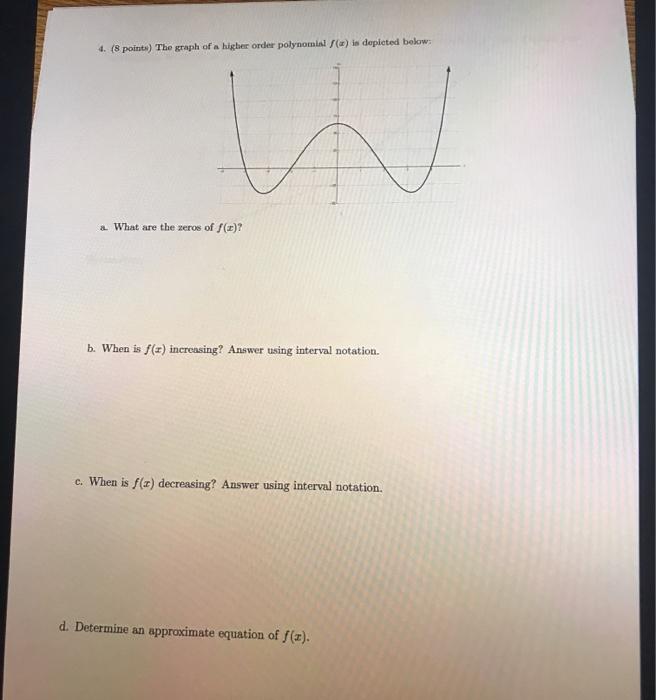 Solved 2. (8 points) The path of a football thrown down | Chegg.com