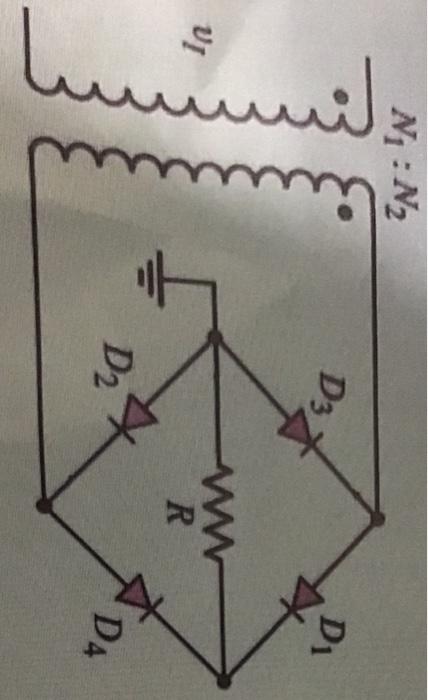 Solved The line voltage at the transformer input is 114V rms | Chegg.com