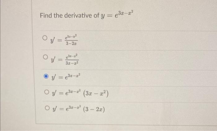 derivative of x 2 3 e x