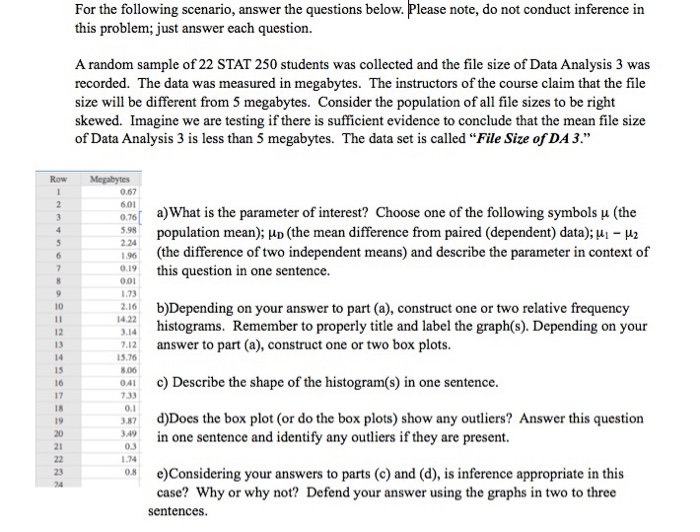 Solved For The Following Scenario, Answer The Questions | Chegg.com