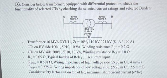 Solved Q3. Consider below transformer, equipped with | Chegg.com